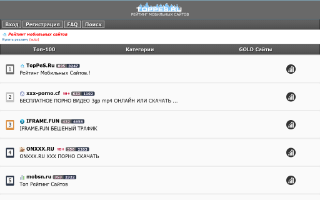 Скриншот сайта toppes.ru