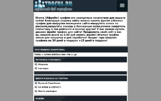 Скриншот сайта trafus.ru