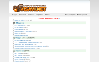 Скриншот сайта visavi.net