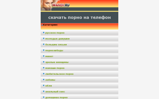 Скриншот сайта wandi.ru